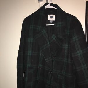 Plaid Old navy Pea coat